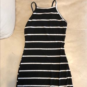 Striped body con dress